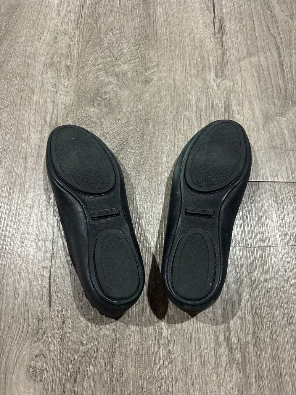 Tory Burch Reva Black Ballet Flat Size 7